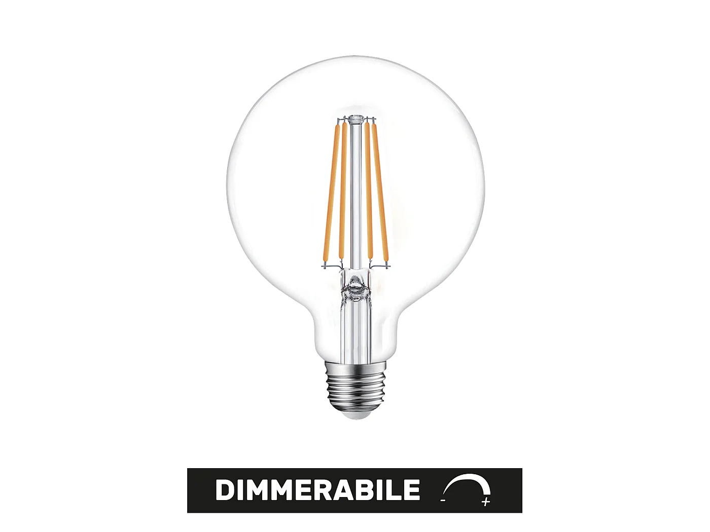 Alcapower LED Lamp G95 Globe Dimbaar 12W E27 1520lm 4000K Natuurlijk Licht 360° - Energie-efficiëntieklasse E voor Thuisverlichting