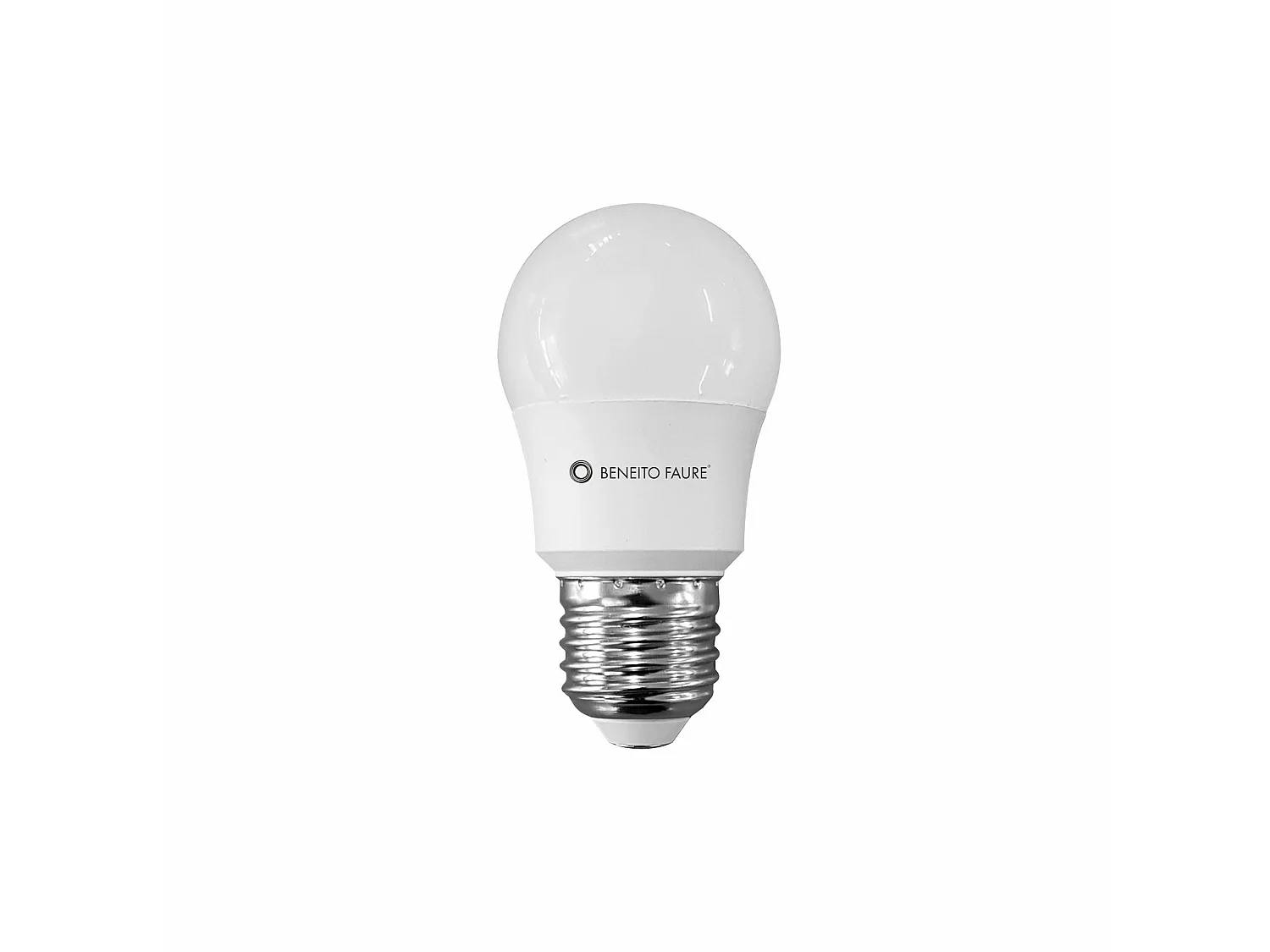Lampadina LED sferica 7W Attacco E14 Retrofit 360 gradi 4000K Luce Naturale 800lm Dimmerabile TRIAC IP20 - Beneito & Faure
