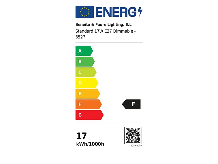 17-W-E27-LED-Nachrüstlampe, dimmbar, 360°, 2700 K - Beneito & Faure, hohe Lichtausbeute, TRIAC-Lichtstärkeregelung