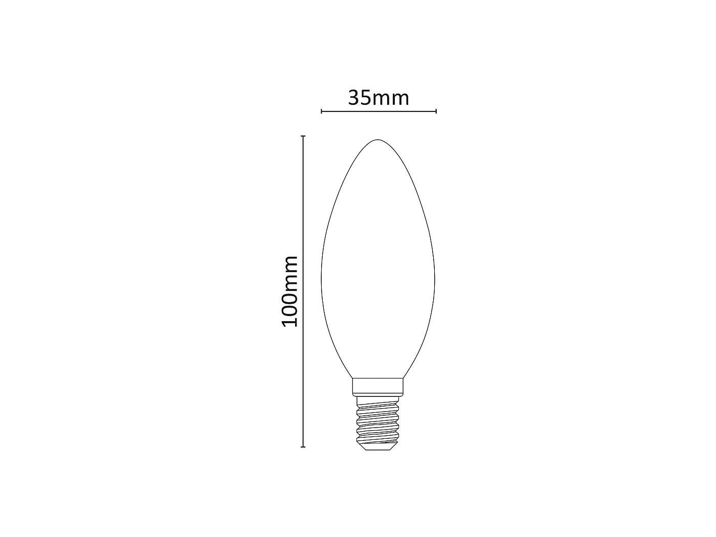 Alcapower Lampadina LED Oliva C35 Vetro Frost 4W E14 450lm 4000K Luce Naturale 360 Gradi Classe Energetica E - Prodotto ad alta efficienza