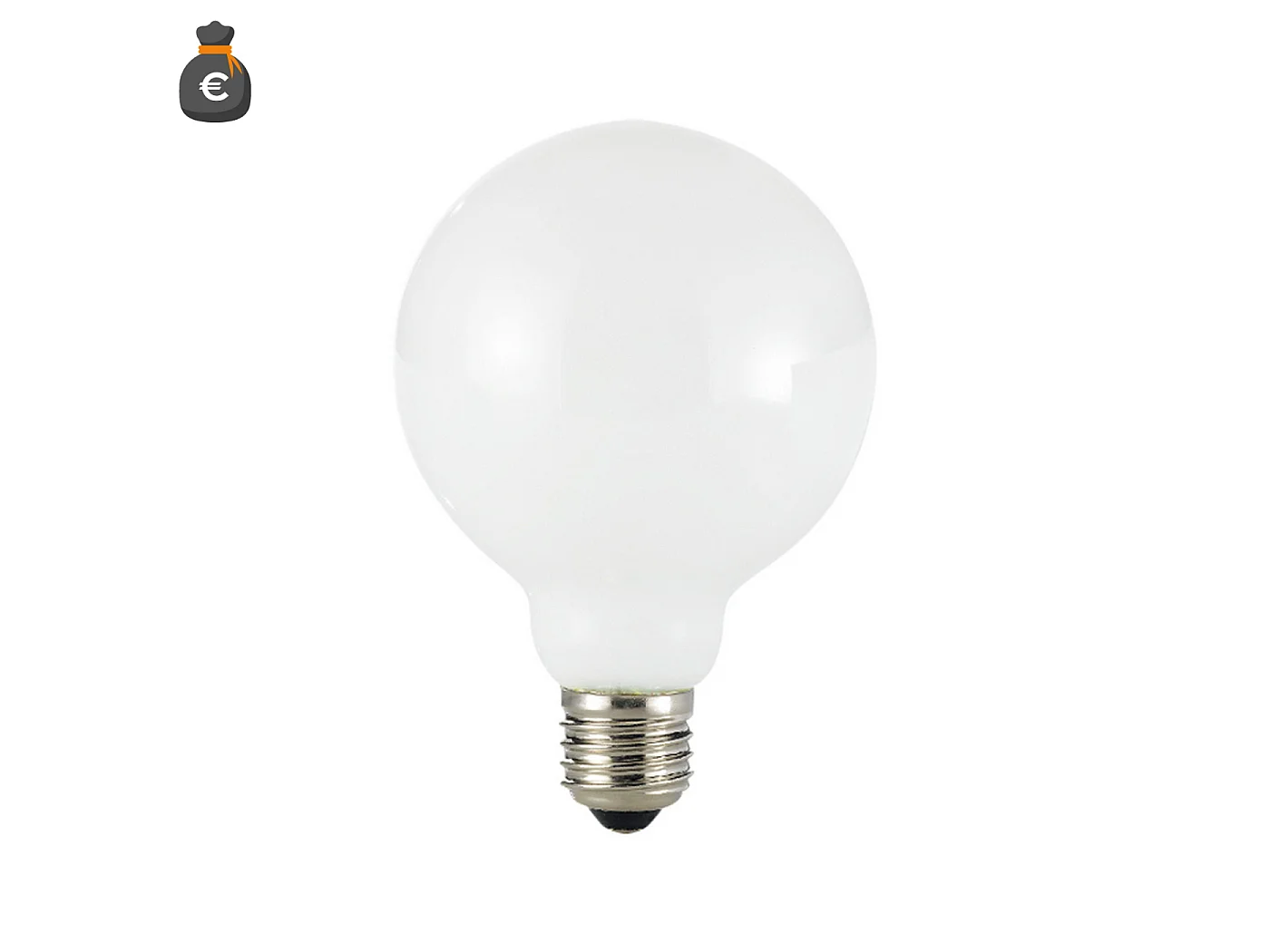 Ampoule LED Alcapower G95 à filament blanc 12 W 1800 lm 6000 K Culot E27 Lumière froide Haute efficacité énergétique Classe D 230 V 50 Hz