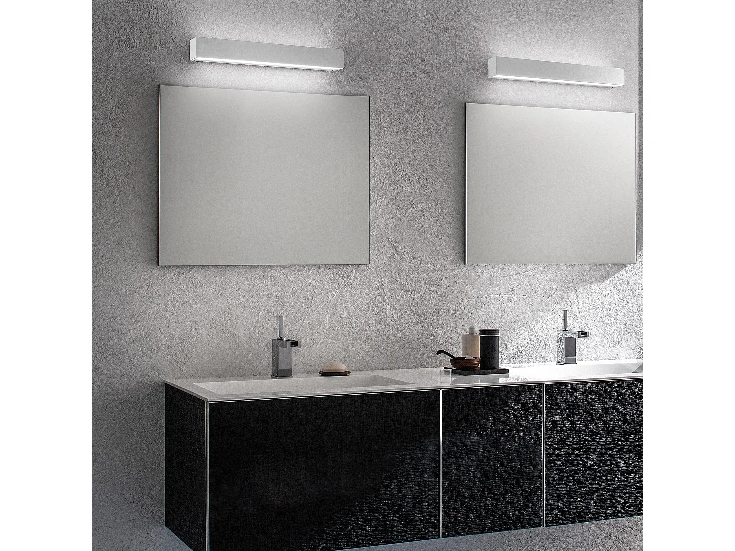 Slat 4W IP65 Rechteckige LED-Wandleuchte aus Aluminium-Druckguss, Mattweiß, für Innen- und Außenbeleuchtung, Abmessungen 18 x 4,5 x 3 cm