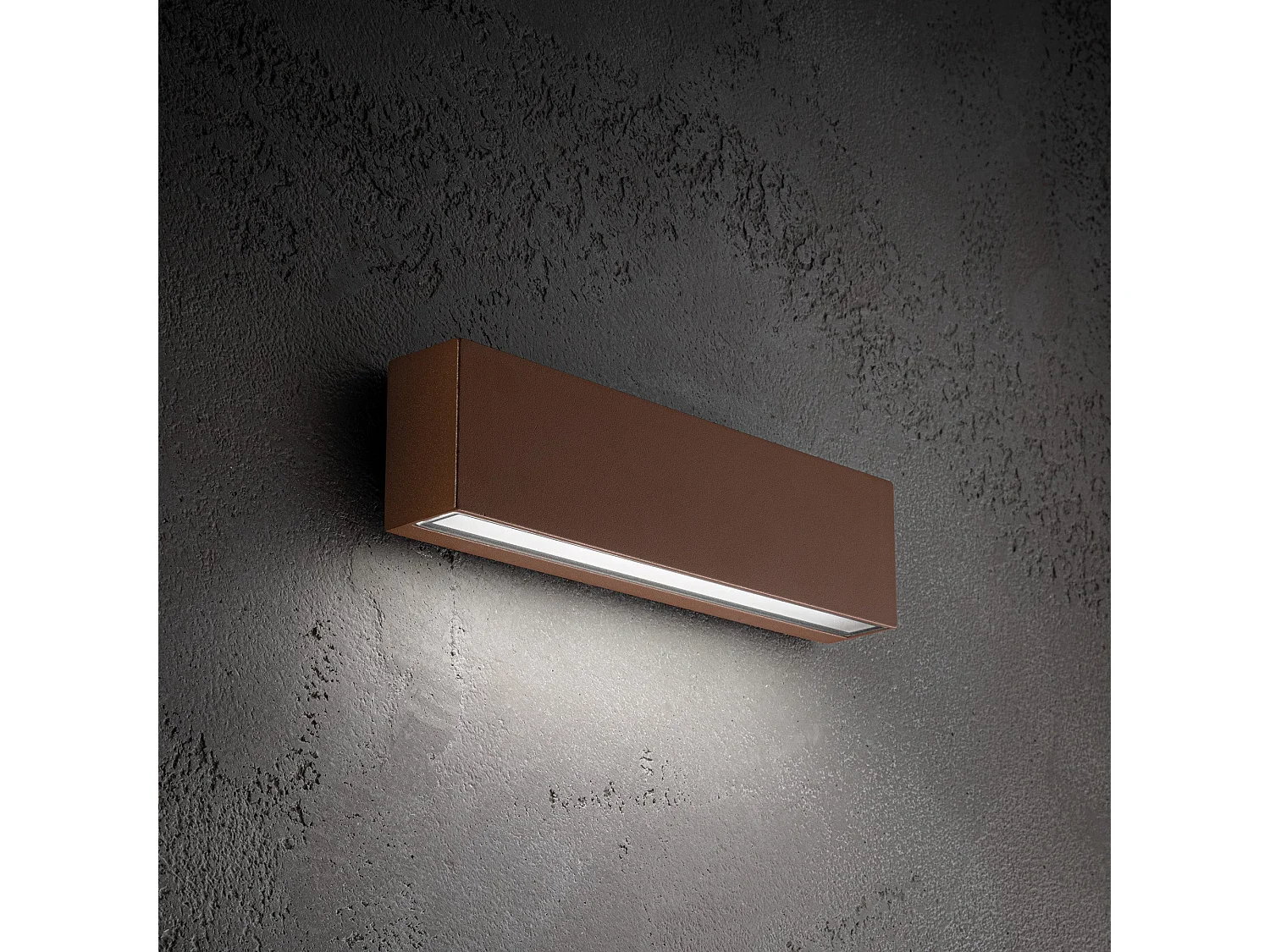 Slat 4W IP65 Rechteckige LED-Wandleuchte aus Aluminium-Druckguss, Mattweiß, für Innen- und Außenbeleuchtung, Abmessungen 18 x 4,5 x 3 cm