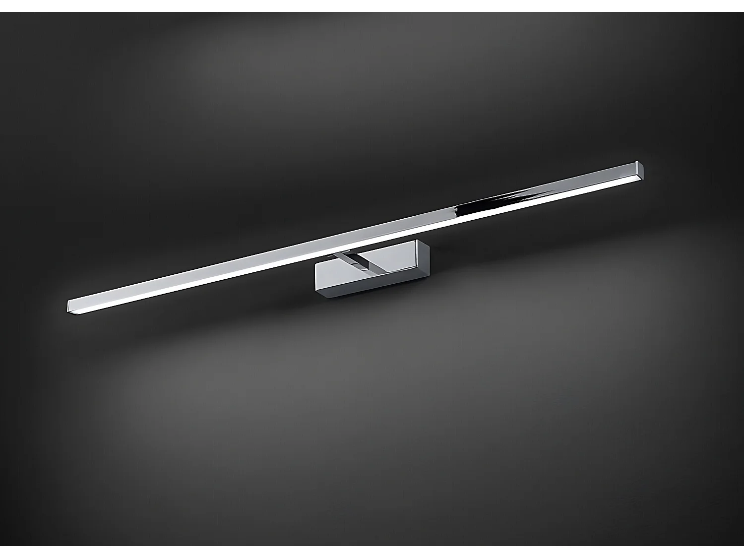 Aplique LED 24W Série 8044 Metal Cromo Polido L.102cm com Difusor Orientável 300° e Tecnologia CCT 3000K/4000K/6000K para Interiores - Perenz