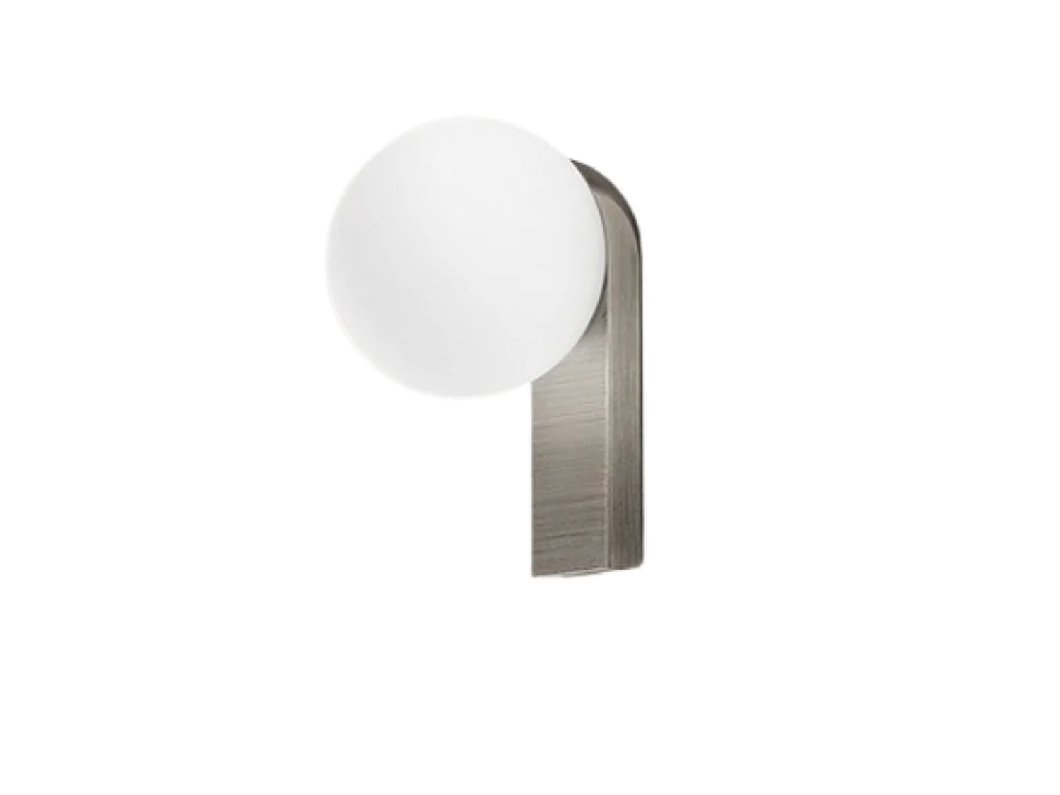 Aplique LED em Alumínio e Vidro Soprado, Estrutura Cinza Titânio, 8W 3000K, Design Moderno e Elegante para Interiores e Exteriores - Perenz