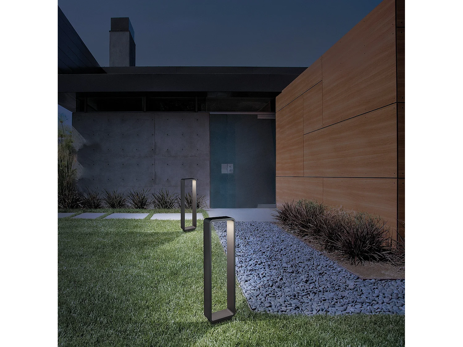Lámpara de pared y techo 25x25cm, aluminio blanco mate, cristal satinado, casquillo E27, apta para interior y exterior, protección IP54, hogar.