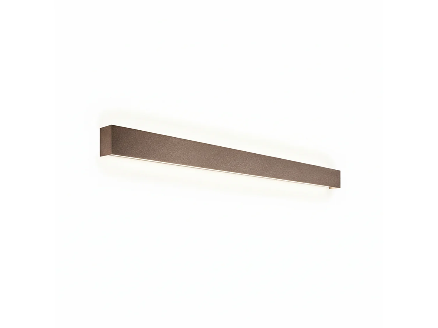 Aplique LED pared serie 8278 aluminio marrón metalizado, 20W 3000K, diseño moderno elegante para iluminación interior - Perenz