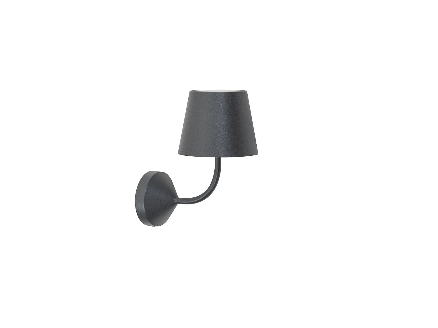 Lámpara de pared LED Ai Lati Poldina 5,4W IP54 Gris oscuro 2700K 446lm, diseño moderno en aluminio para iluminación exterior e interior.