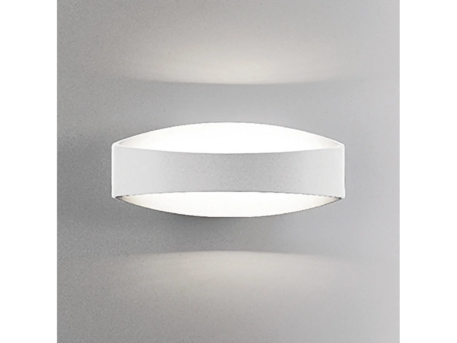 Lámpara de pared LED minimalista Bridge en aluminio blanco mate, diseño moderno, 24,5 cm, 7,2 W, 3000 K, iluminación interior de alta calidad.