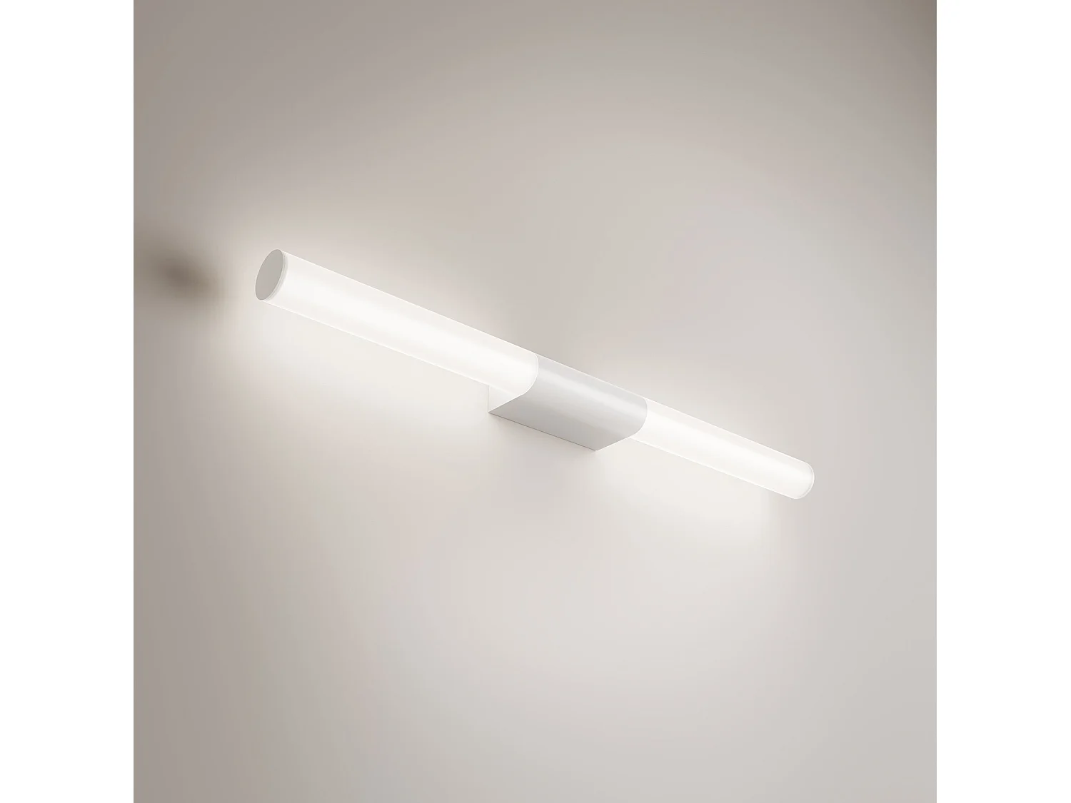 Sticks LED-Wand- und Deckenleuchte, 23W, Aluminium Mattweiß, 71cm, Polycarbonat-Diffusor, IP54, verstellbar, Farbwiedergabeindex CRI 90, Modern
