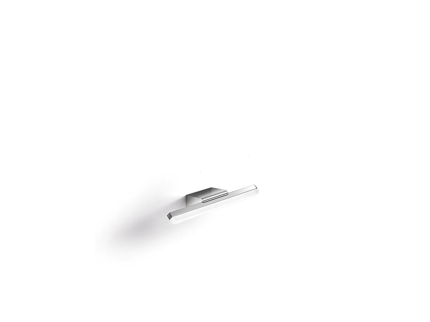 Aplique LED pared 10W 1100 lm 4000K metal cromado pulido con difusor plexiglás, IP44, 40 cm, diseño moderno - Perenz