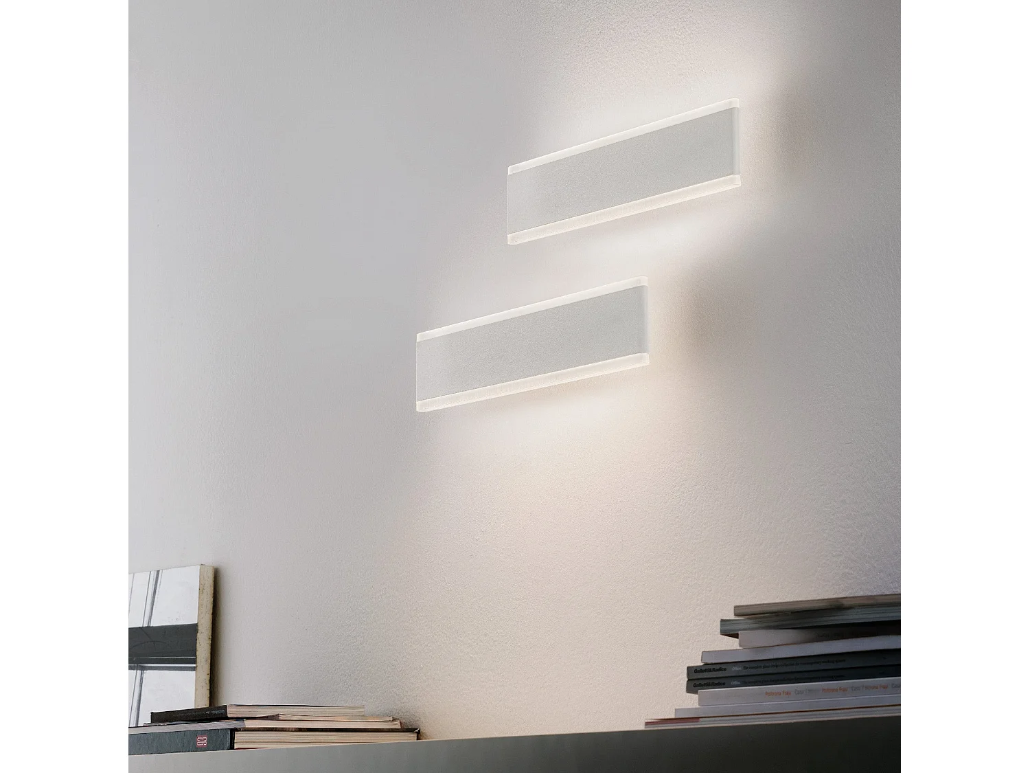 Riga 19W 3000K IP54 LED-Wand- und Deckenleuchte aus mattweißem Aluminium, modernes und vielseitiges Design für die Innen- und Außenbeleuchtung