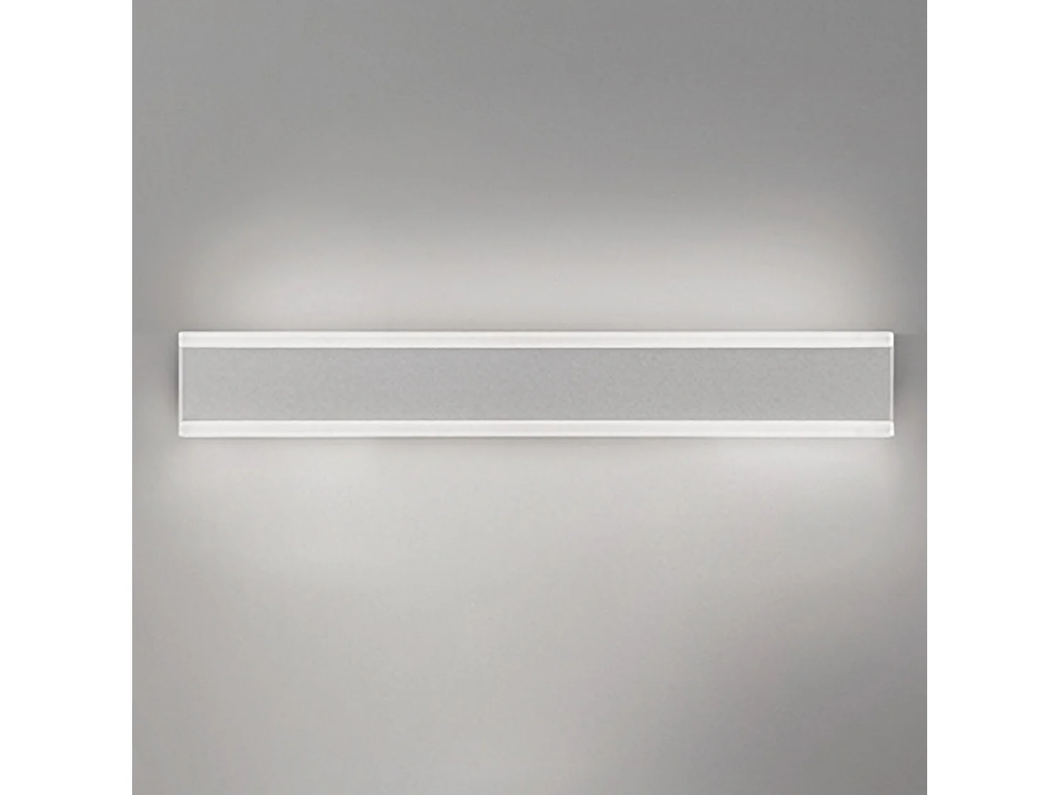 Riga LED Wand- und Deckenleuchte, 27W, 2180lm, 3000K, IP54, Mattweiß, Aluminium, Innen & Außen, modernes minimalistisches Design, Länge 50,5 cm