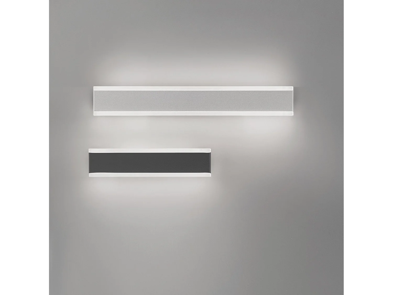 Riga LED Wand- und Deckenleuchte, 27W, 2180lm, 3000K, IP54, Mattweiß, Aluminium, Innen & Außen, modernes minimalistisches Design, Länge 50,5 cm