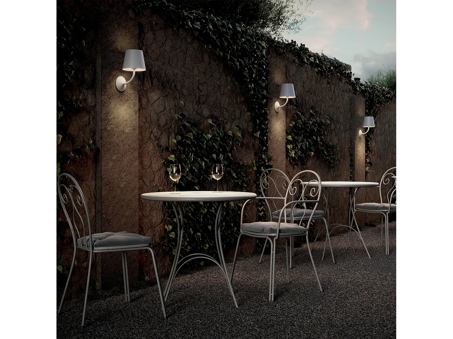 Lámpara de pared exterior Zafferano Poldina E27, aluminio blanco mate, diseño moderno IP54, 16,5x22,2x28,4 cm, 230V, iluminación jardín de lujo.