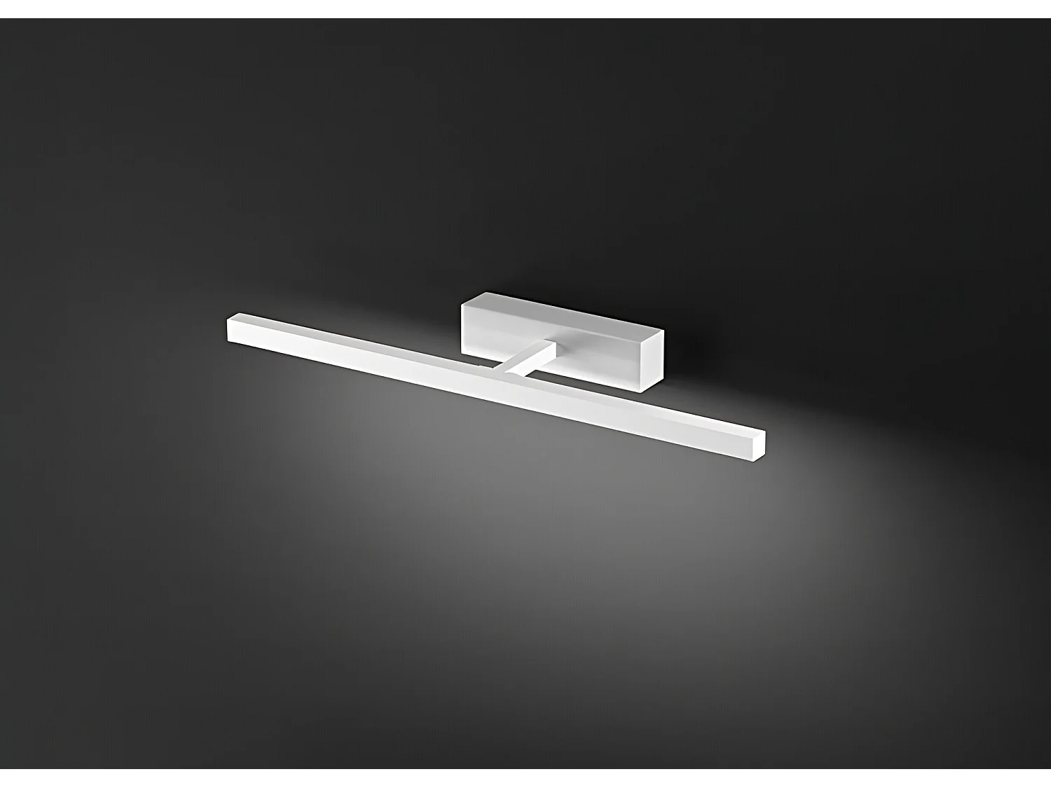 Kinkiet LED seria 8040 biały metal, 12W, regulacja światła CCT 3000K/4000K/6000K, regulowany dyfuzor 300 stopni, IP44 - Perenz, nowoczesny design