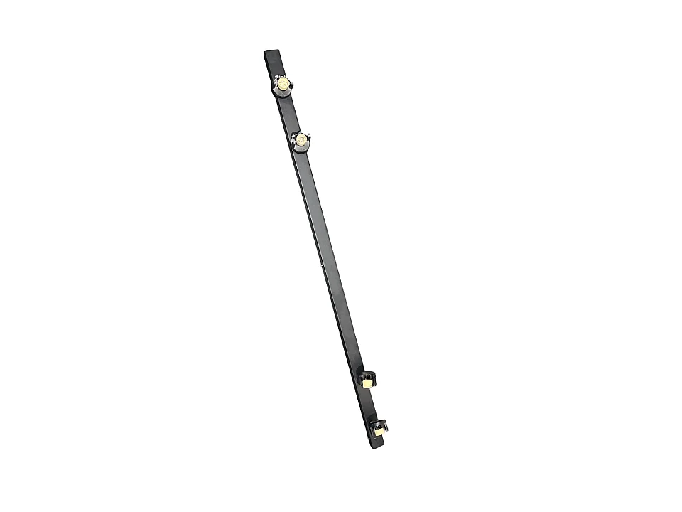 Foco de 4 Luzes Moderno em Alumínio Lacado a Preto Mate - Sistema Modular Orientável de Design Industrial com 120cm de Comprimento da Perenz