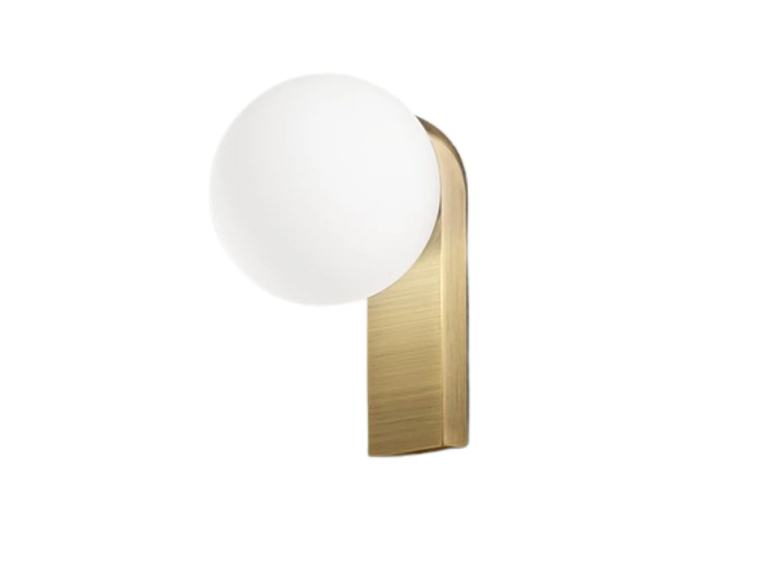 Aplique LED em Alumínio e Vidro Soprado, Estrutura em Latão Brunido, 8W 3000K, Design Moderno e Elegante para Interiores e Exteriores - Perenz