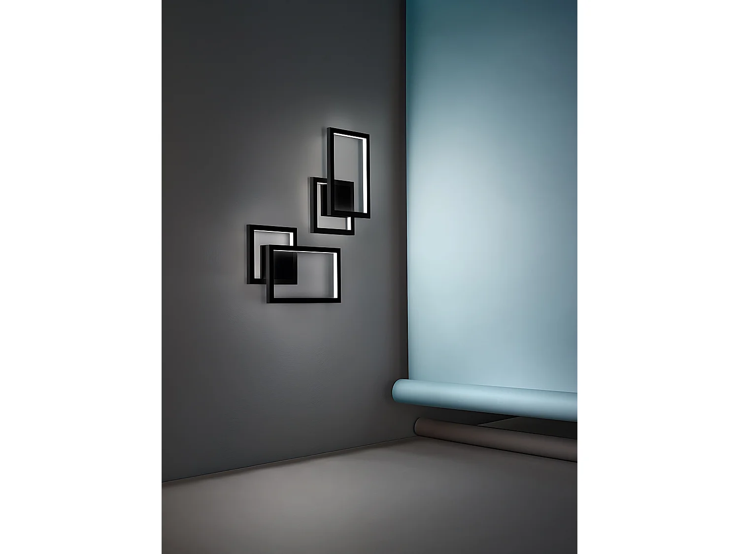 Perenz 20W LED-wandlamp matzwart aluminium modern design instelbare kleurtemperatuur CCT 3000K 4000K 6000K hoogwaardig metaal en acryl afwerking