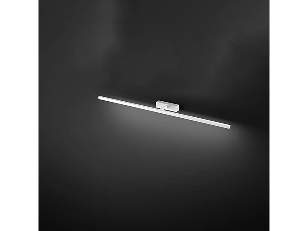 Aplique LED pared 24W serie 8044 metal blanco, 102 cm, difusor ajustable 300° y temperatura CCT 3000K-6000K interior - Perenz