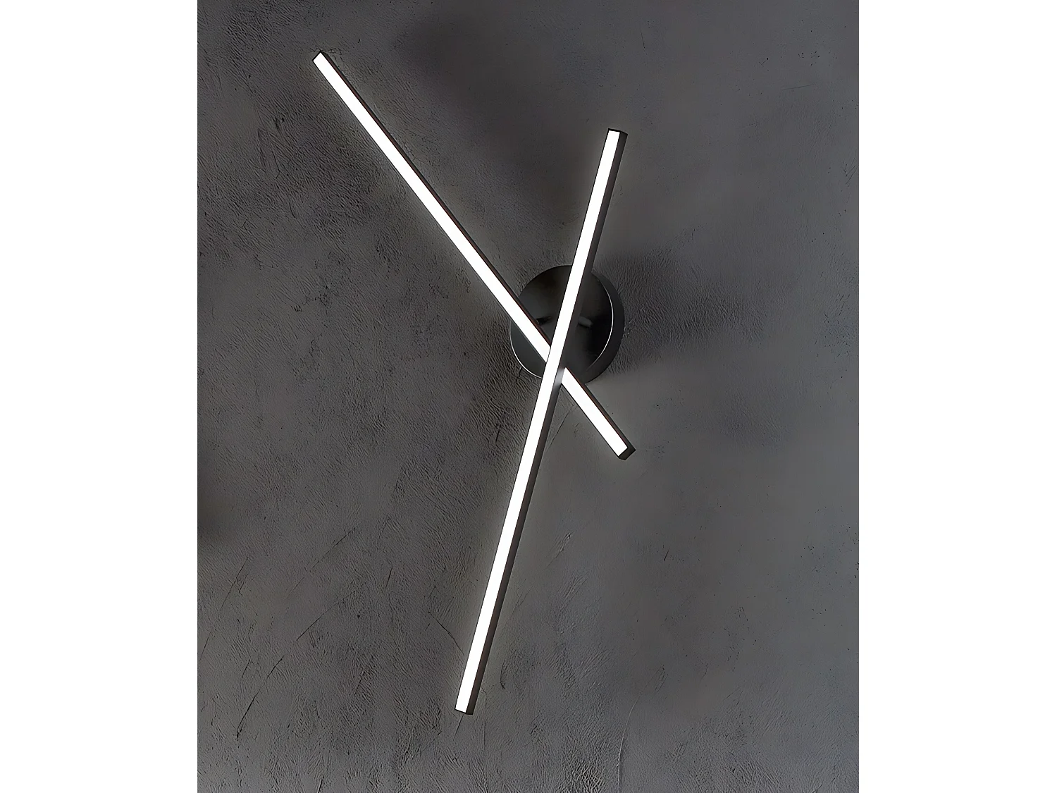 LED loftlampe 29 W lavet af matsort aluminium, dæmpbar, CCT 3000-4000-6000 K, moderne design til indendørs brug, IP20 - Perenz