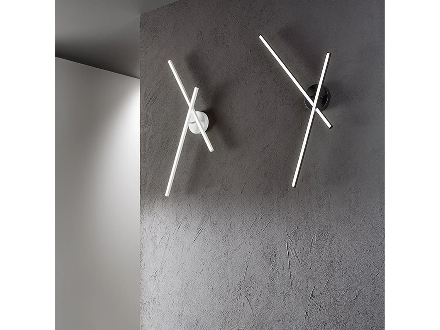 LED loftlampe 29 W lavet af matsort aluminium, dæmpbar, CCT 3000-4000-6000 K, moderne design til indendørs brug, IP20 - Perenz