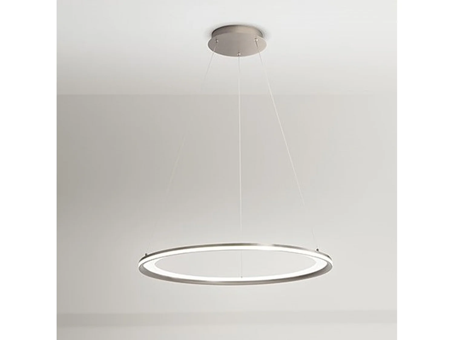 LED-Pendelleuchte der Serie 8203 in Titangrau, 98 W, warmweißes Licht (3000 K), Länge 100 cm, modernes Design - Perenz