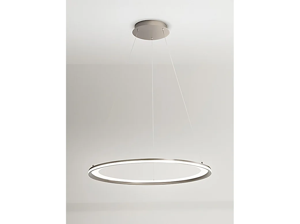 LED-Pendelleuchte der Serie 8203 in Titangrau, 98 W, warmweißes Licht (3000 K), Länge 100 cm, modernes Design - Perenz