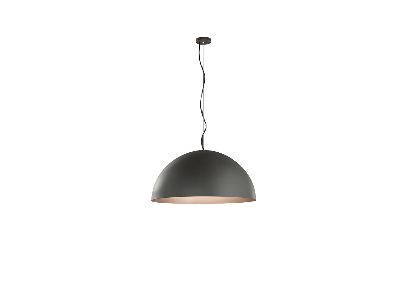 10S48563 Metall-Pendelleuchte, Metallic-Grau und Metallic-Braun, 3x E27 max. 60 W, modernes Design, höhenverstellbar - Perenz