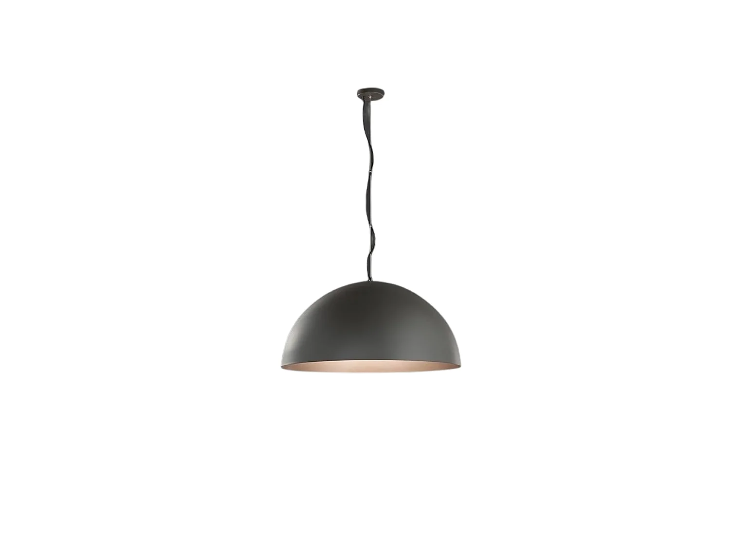 10S48562 Metall-Pendelleuchte, Metallic-Grau und Metallic-Braun, Stahlkonstruktion, moderne Deckenleuchte - Perenz