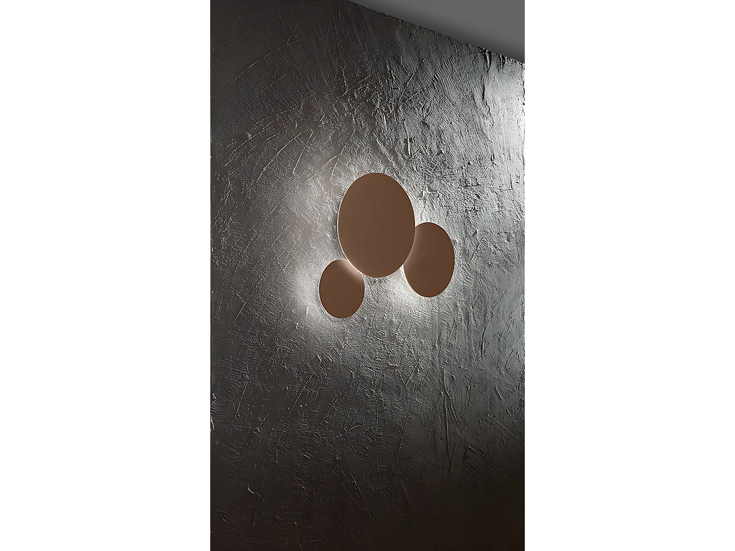 Plafoniera sufitowa LED z metalu i aluminium, brązowe wykończenie, 38W, wybór barwy CCT 3000K-4000K-6000K, ściemnialna lampa marki Perenz LED