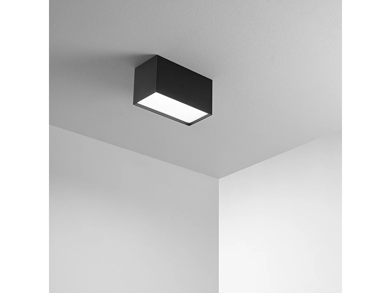 Lâmpada de Teto LED Série 8572 em Metal e Alumínio Pintado a Pó em Preto Mate 20W 3000K Dimensões 10x20x11 cm - Perenz, Elegante e Moderna.