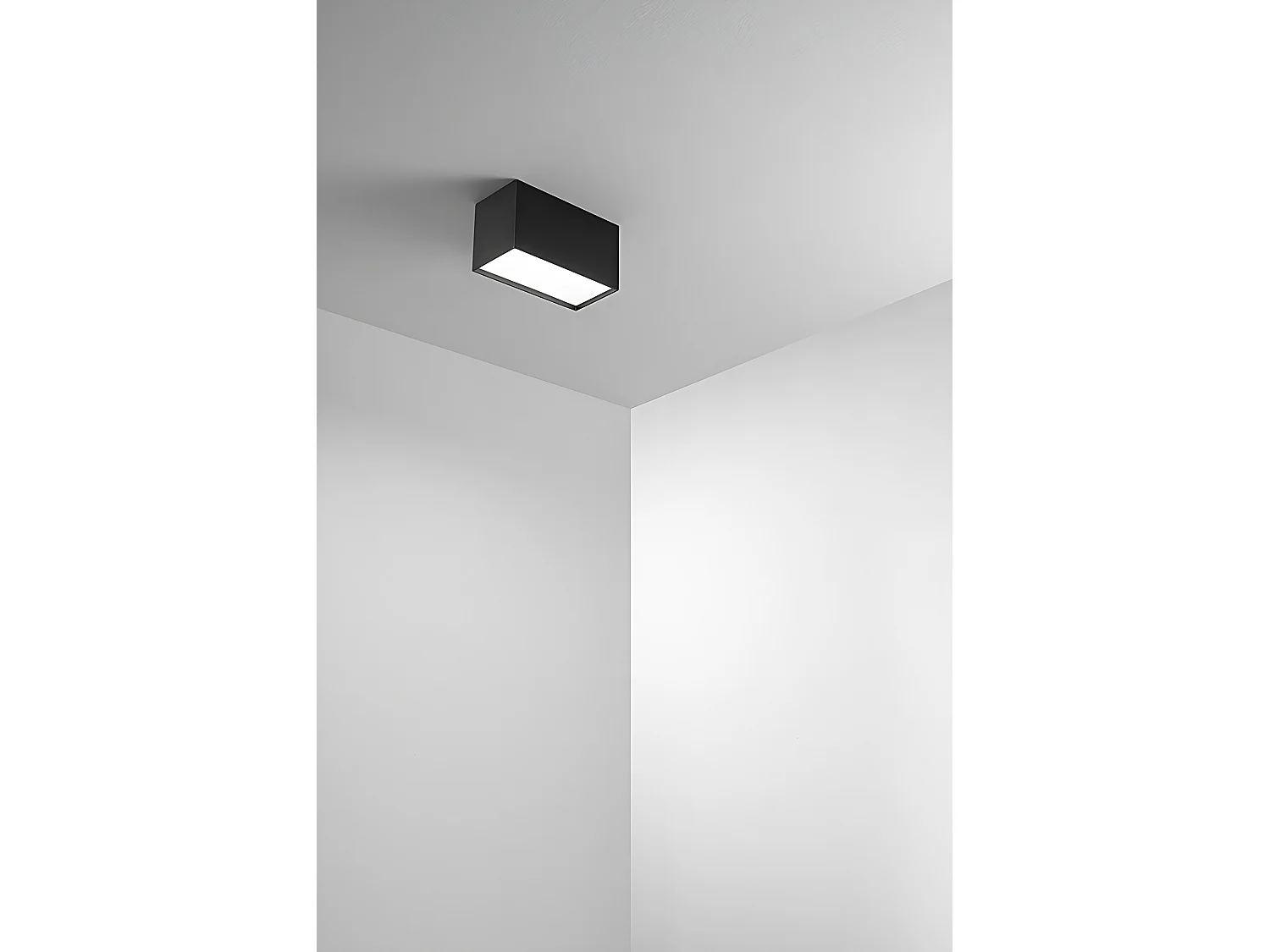 Lâmpada de Teto LED Série 8572 em Metal e Alumínio Pintado a Pó em Preto Mate 20W 3000K Dimensões 10x20x11 cm - Perenz, Elegante e Moderna.