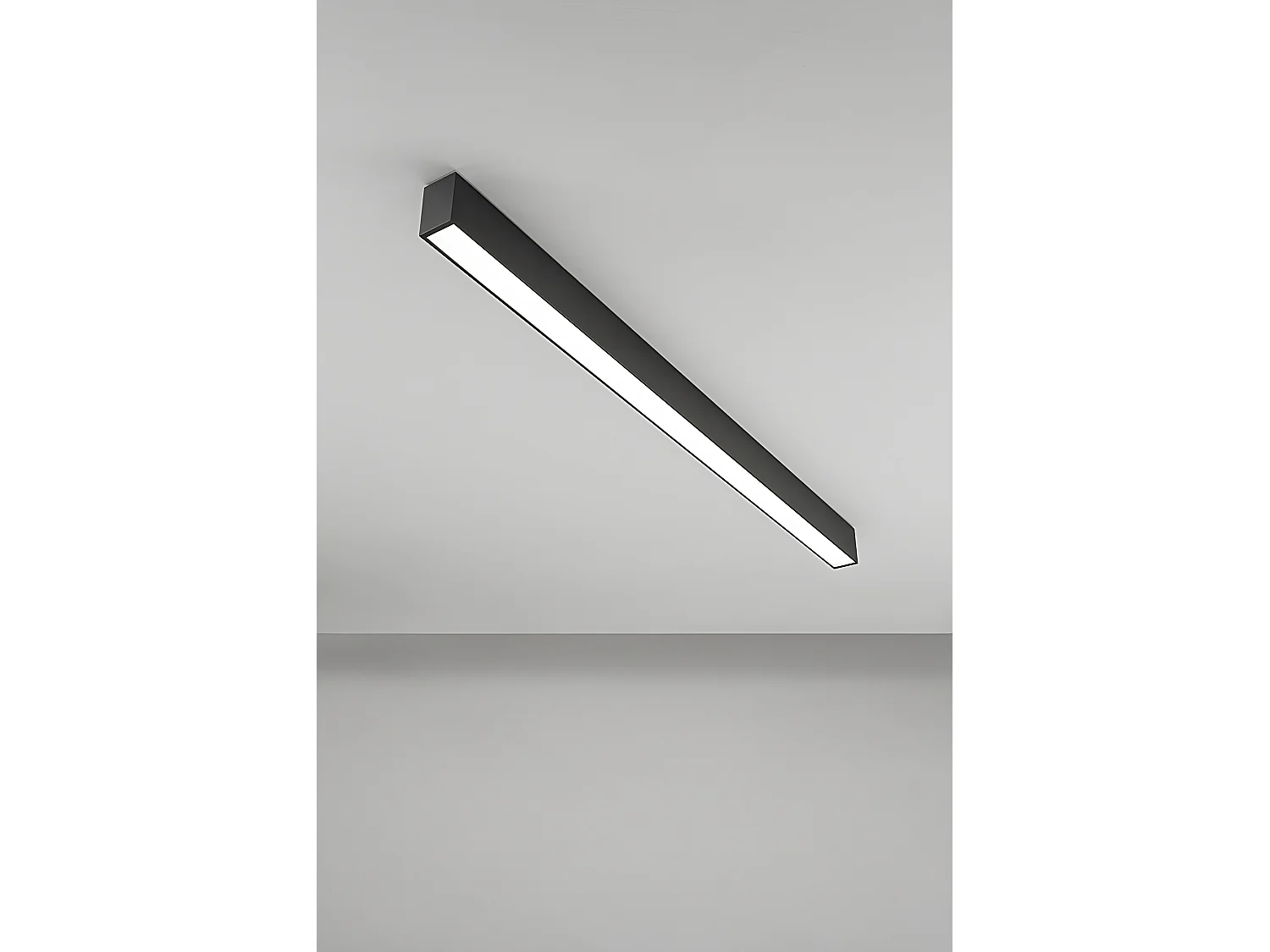 Plafonier LED Modular 40W CCT Dimmerável Preto Mate - Luz Ajustável 3000K/4000K/6000K para Interiores - Design Moderno e Elegante da Perenz