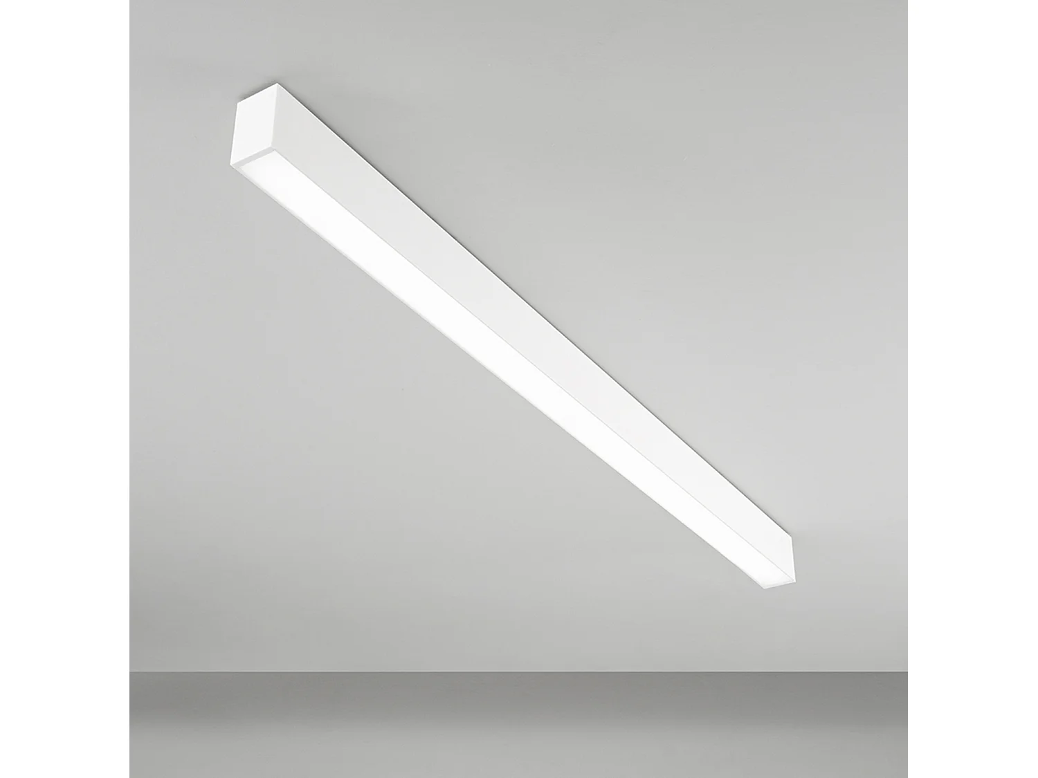Modulaire 40W LED-plafondlamp met dimbare kleurtemperatuur CCT - Mat wit - Instelbaar 3000K/4000K/6000K - Modern interieurontwerp door Perenz