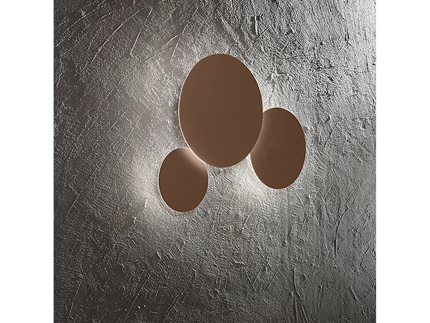 Perenz 15W metallic bruine LED-plafondlamp, instelbare kleurtemperatuur 3000K-4000K-6000K, diameter 25 cm, modern design
