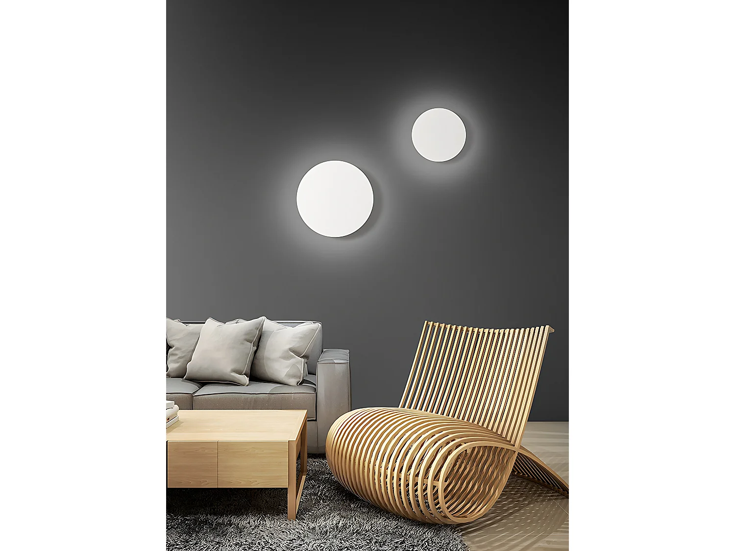 Plafonete LED de teto em metal e alumínio, acabamento branco mate, 38W, CCT selecionável 3000K-4000K-6000K, regulável - Marca Perenz, alta qualidade