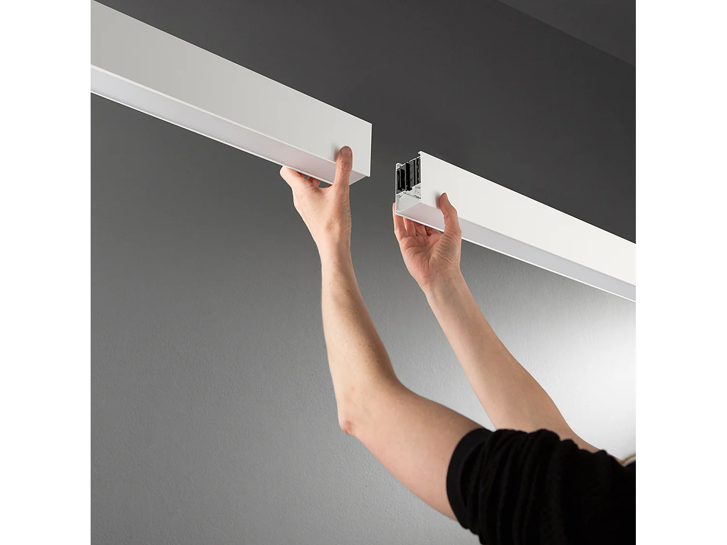 20W modulaire LED-plafondlamp 60 cm mat wit - dimbaar CCT-lichtsysteem met prismatische diffuser UGR<22 Klasse I - Perenz