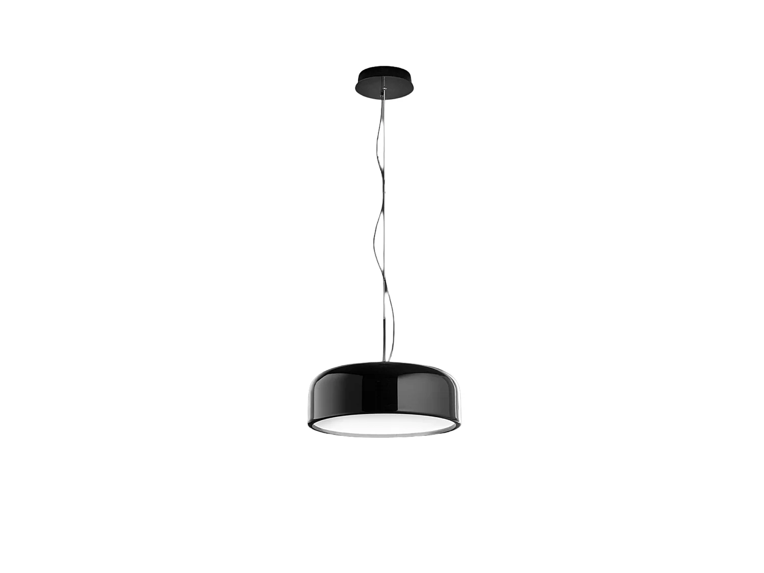 Sospensione Moderna Velia Metallo Nero Led 20W Dimmerabile Ip20