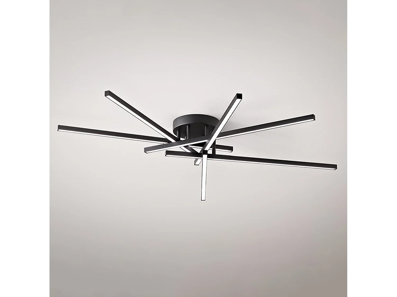 Plafoniera Moderna Syncro Alluminio Nero Led 70W Dimmerabile Ip20