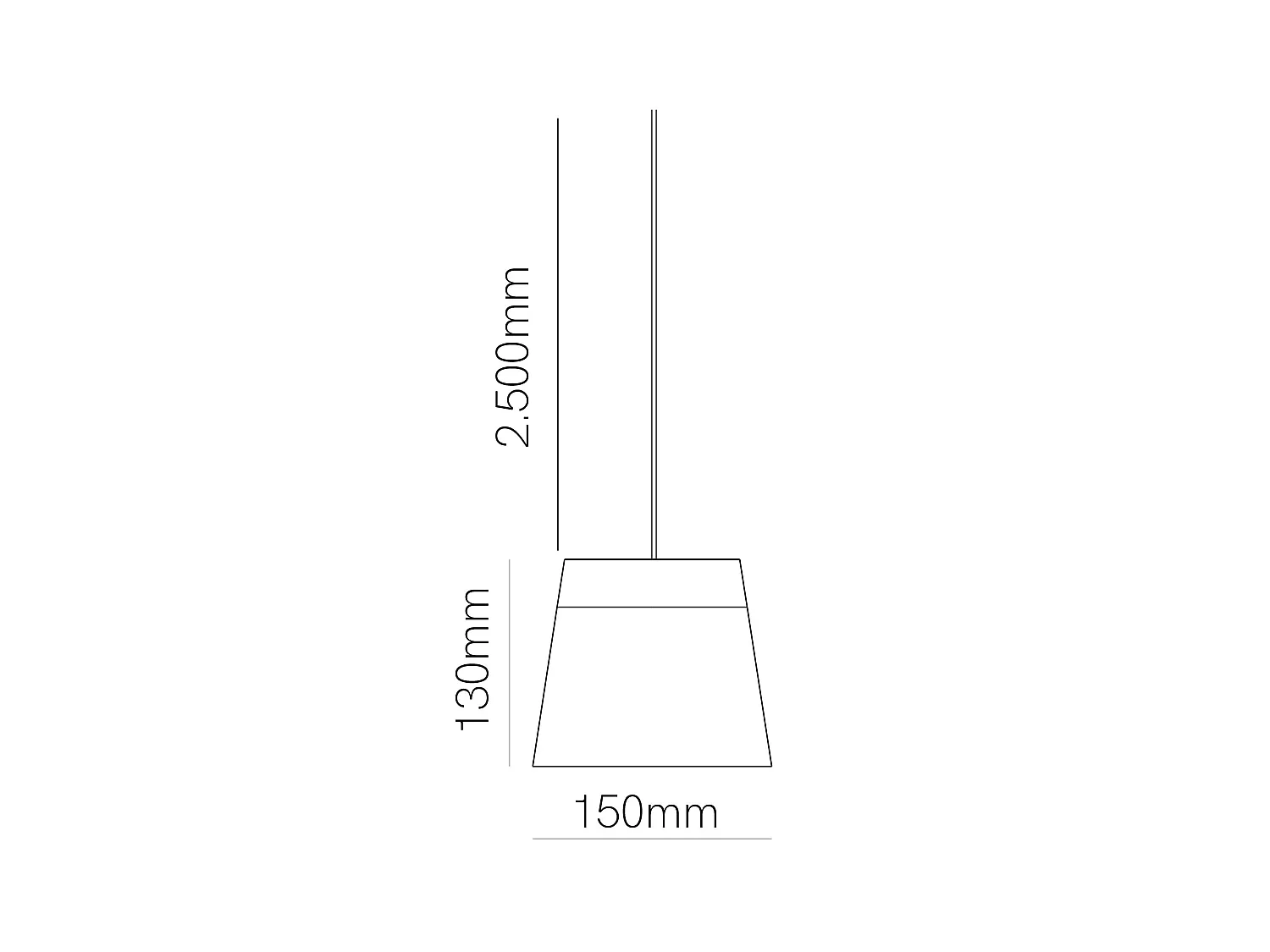 Lámpara colgante Lievo XL Space 15W LED, interruptor CCT (2700K/3200K/4000K), ángulo 38°, blanco mate - Beneito & Faure - Iluminación Diseño