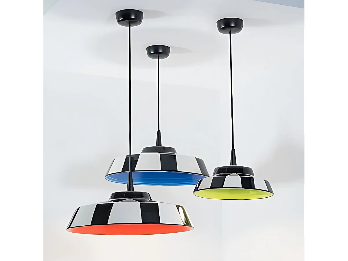 Circus pendellampe, grøn LED, håndlavet keramik, 3000K, diameter 35 cm, højde 300 cm, fremstillet i Italien, moderne design til indendørs brug.