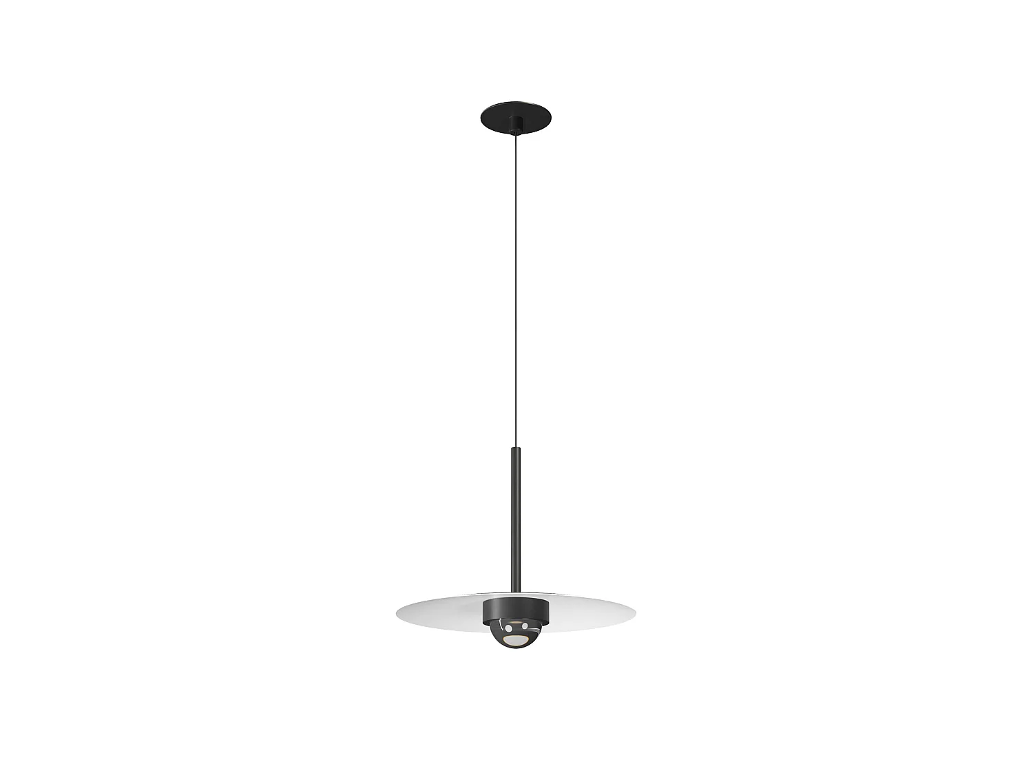 MINI HAT INBOUW 8 Hanglamp 70º 2700K Mat Zwart - Hoogwaardige LED Plafond Inbouwspot - Beneito & Faure