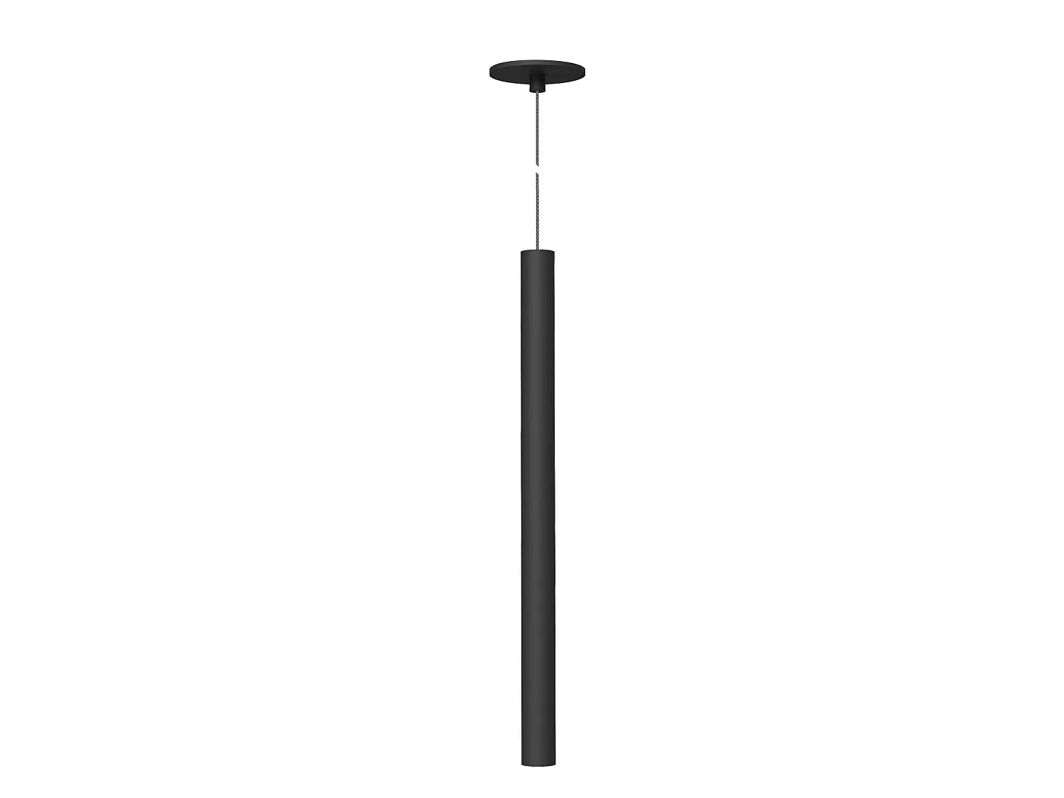 Atmos Slim XL LED-hanglamp 6W, kleurtemperatuur 2700K-4000K, Tuya Smart, matzwart, 45° optiek, inbouw- of opbouwmontage - Beneito