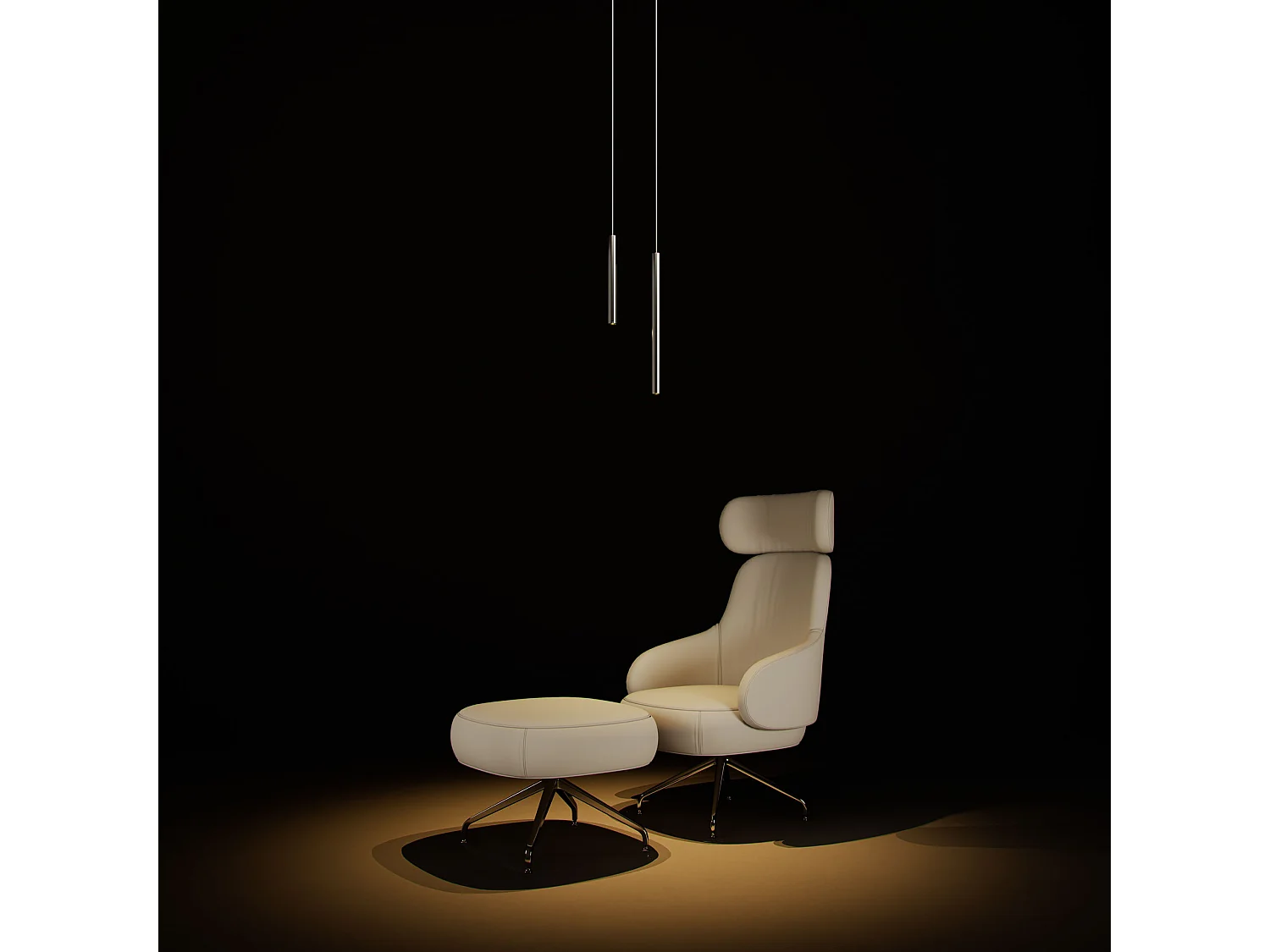 Atmos Slim XL LED-hanglamp 6W, kleurtemperatuur 2700K-4000K, Tuya Smart, matzwart, 45° optiek, inbouw- of opbouwmontage - Beneito