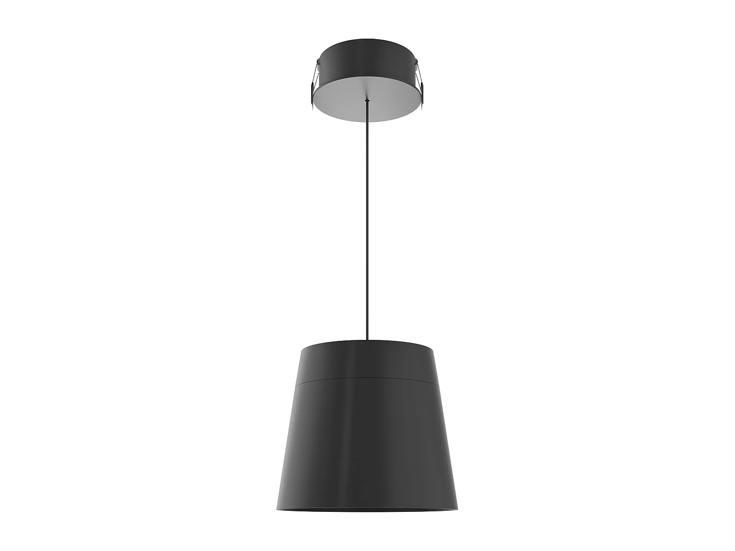 Lievo XL Space lámpara colgante LED 15W 38º con selector CCT 2700K/3200K/4000K negro mate - Beneito & Faure