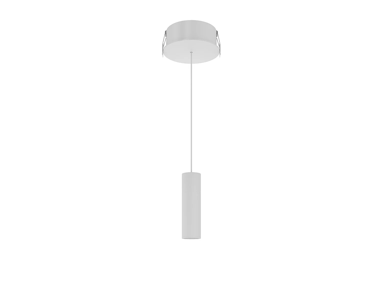 Base Nano Surface Ø75x33mm para Alp Space White Mate - Base modular para lámpara colgante de 5W con interruptor y tecnología CCT - Beneito & Faure