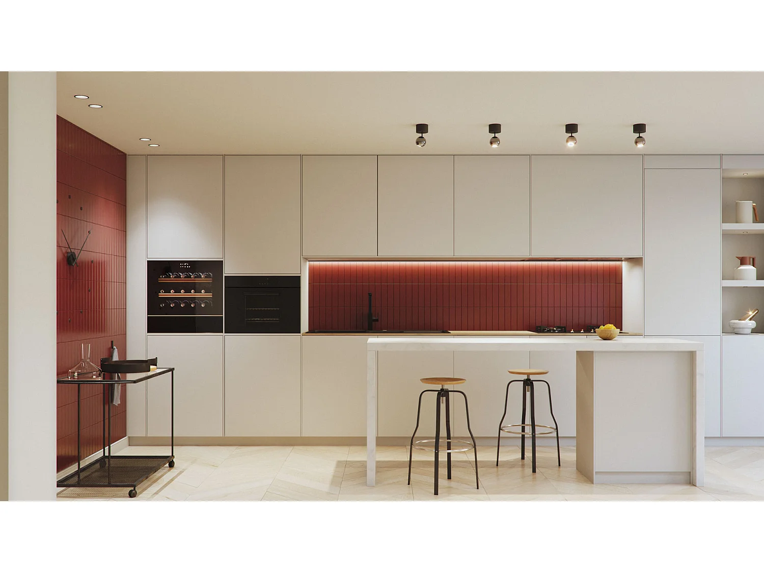 Bora LED-plafondspot 8,5W 36º 2700K mat wit, verstelbare bolvormige spot, hoge kleurweergave - Beneito & Faure