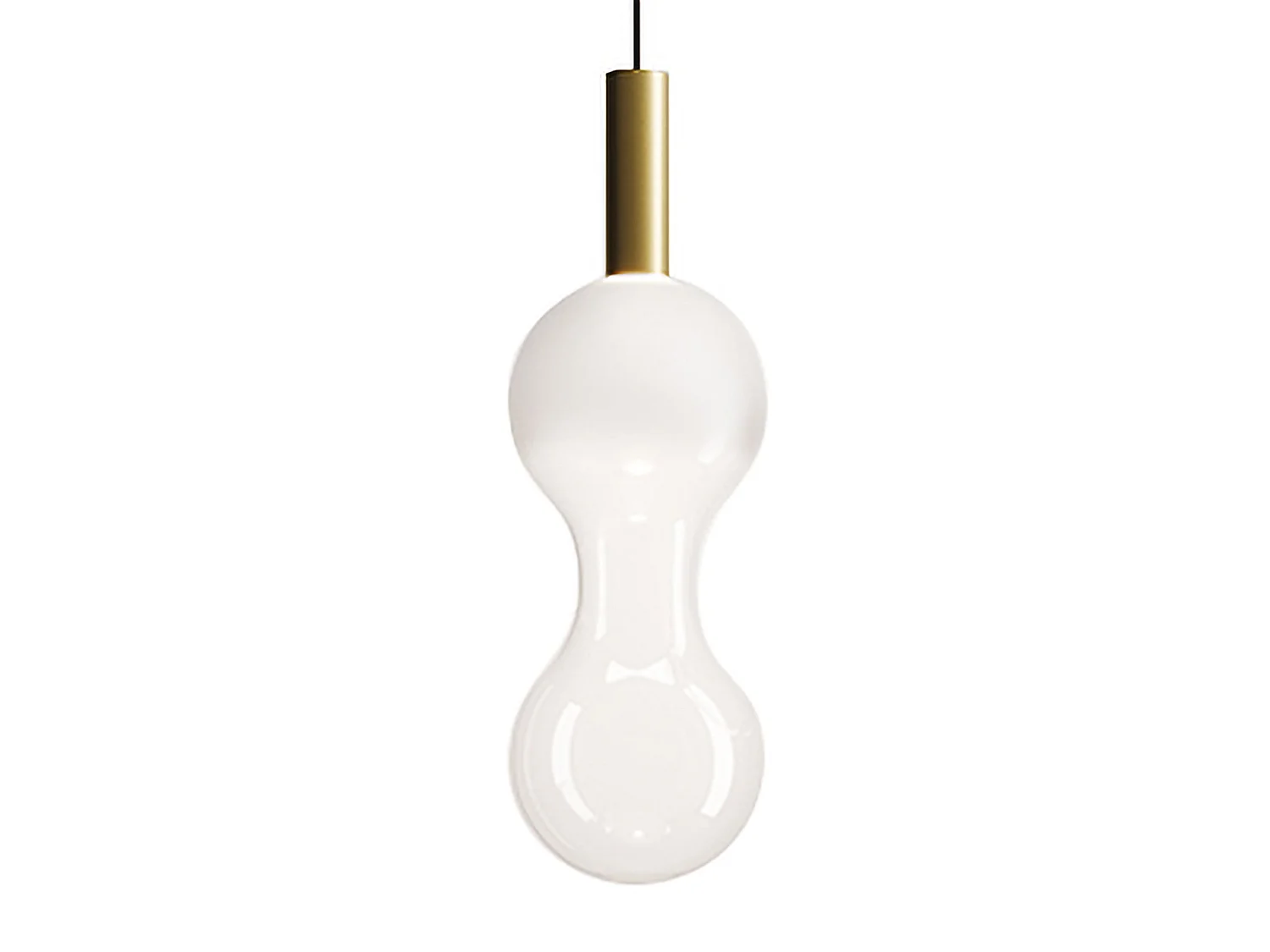 Zafferano Sfer'Otto hanglamp: mondgeblazen borosilicaatglas, goud en transparant gezandstraald, 8W LED, CRI 90, IP40, stijlvolle verlichting.