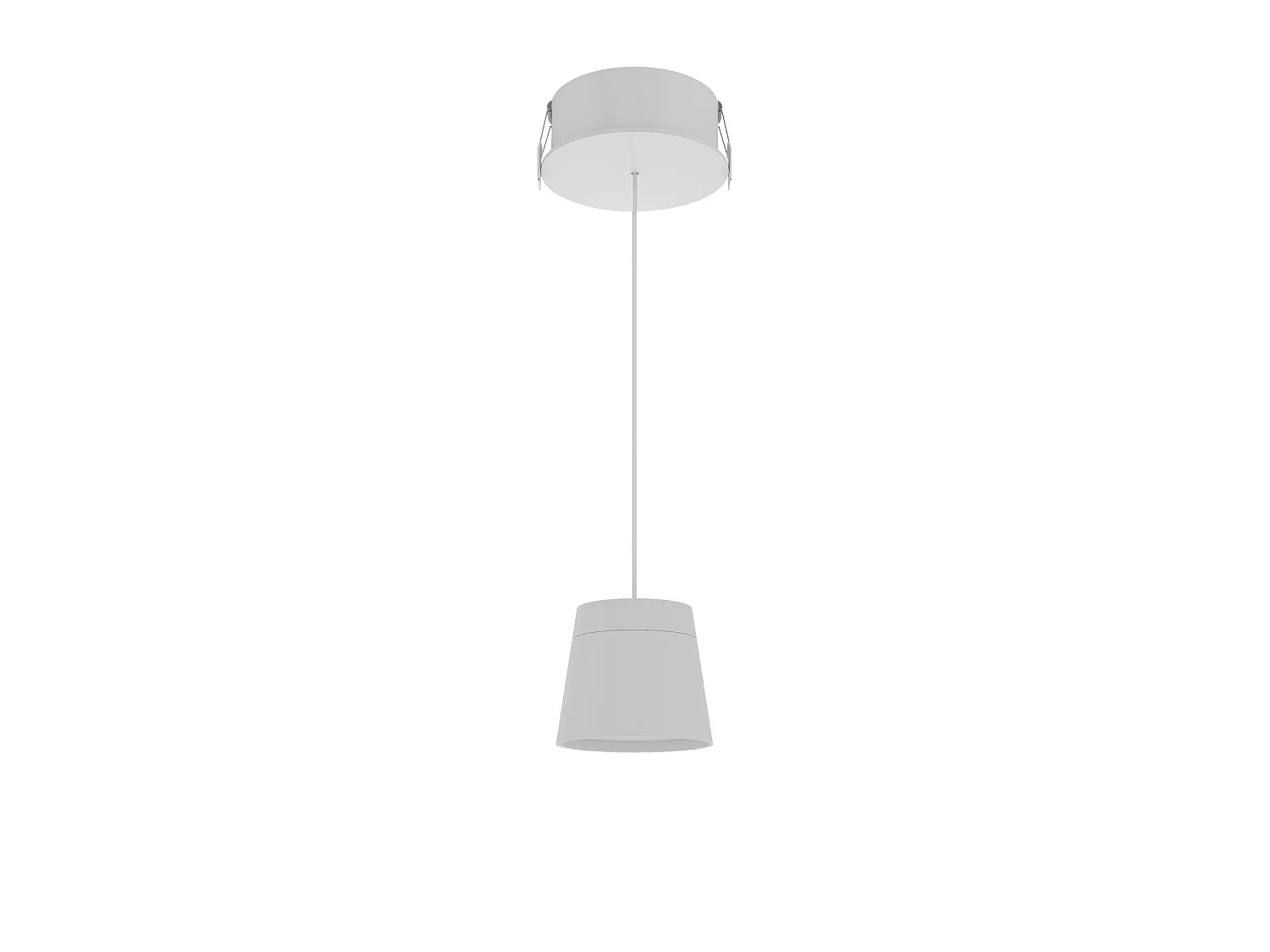 Lámpara colgante Lievo Space 8W 38º LED Interruptor CCT 2700K-3200K-4000K Blanco mate - Sistema modular Beneito & Faure